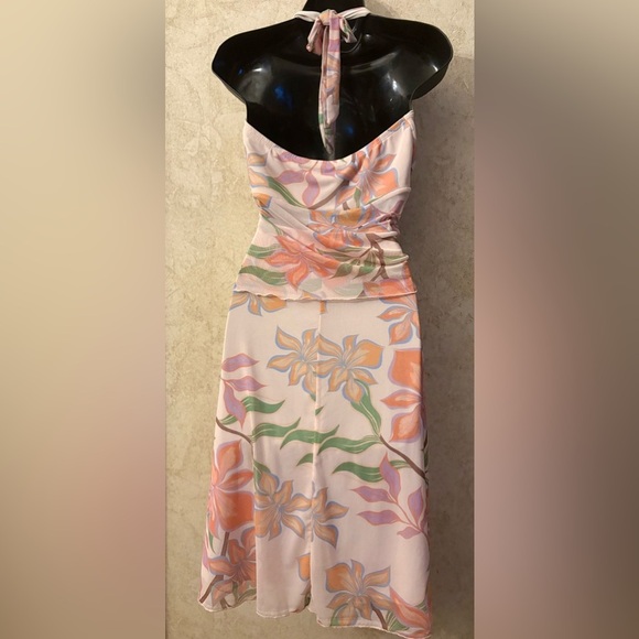 See You Monday Floral Halter Neck Skirt Set - Picture 2 of 7